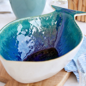 Casafina Dori Atlantic Blue Seabream Serving Bowl